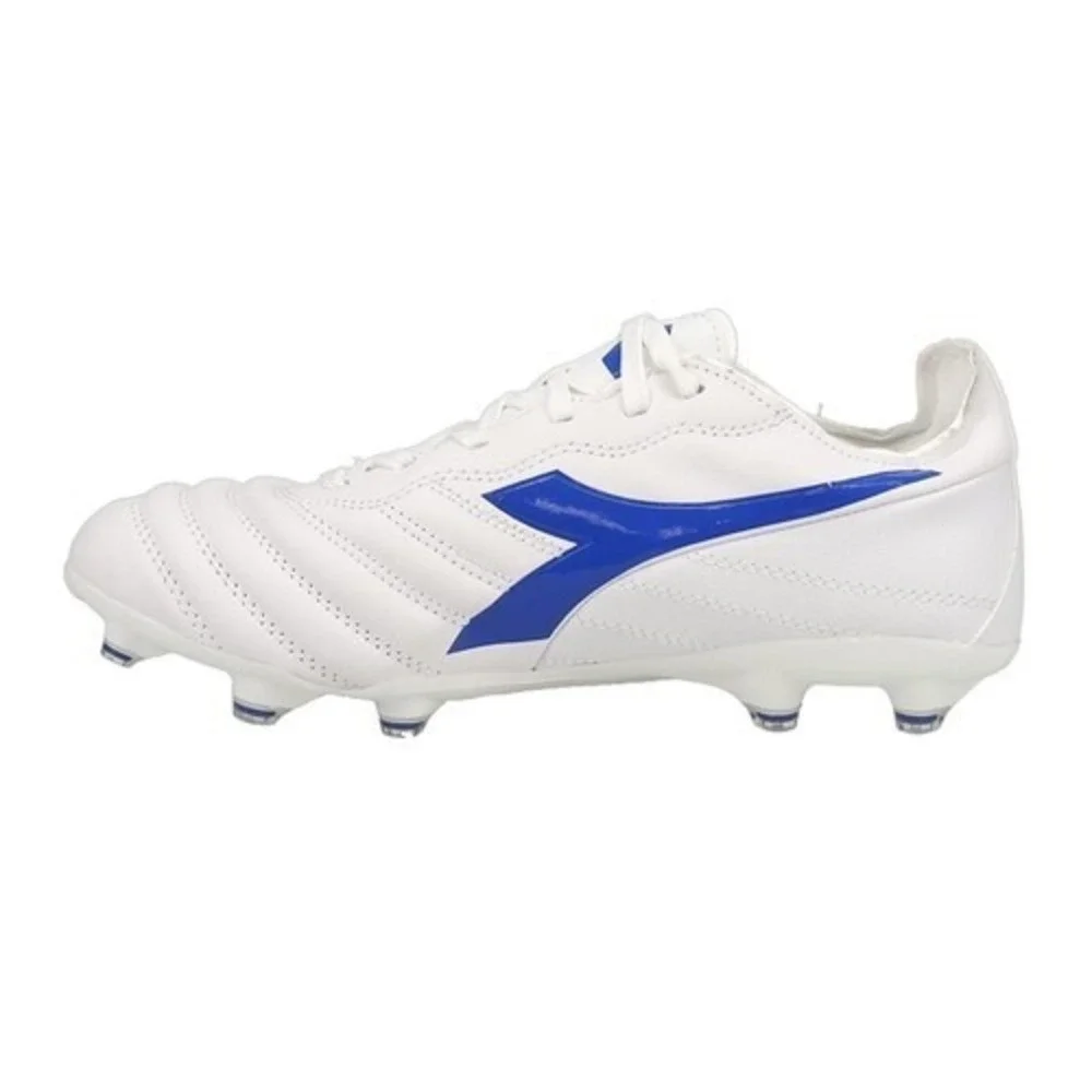 Diadora Brasil Elite 2 Lt Lp12 Soccer Cleats Mens Size 6.5/Women's 8 White Blue